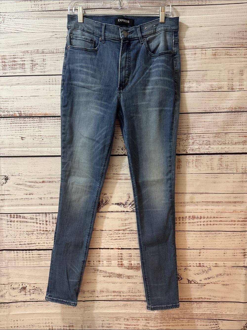 Express Women's High Rise Light Blue Jeans